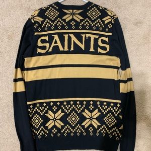 New Orleans Saints Lighted Christmas Sweater